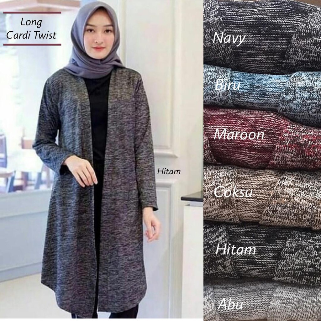 ootd long cardi