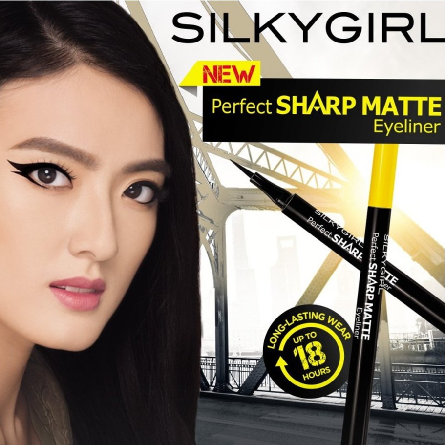 SILKYGIRLEYELINERPERFECT SHARP MATTE Varian 01 Matte Black Lazada Indonesia
