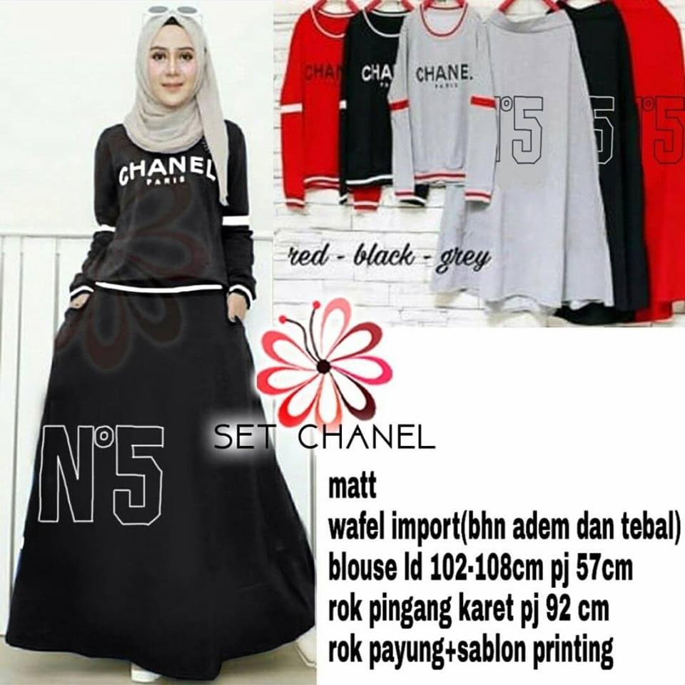 SUNSHINE COUPLE-STELAN WANITA CANELLA SET FIT TO XXL-LD 102-108CM,PJG 57CM,PJG ROK PAYUNG 92CM (HARGA SUDAH DAPAT ATASAN+ROK)-ADA 3 WARNA>STELAN WANITA>PAKAIAN WANITA>FASHION WANITA>ATASAN+ROK