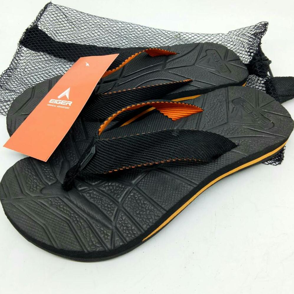 Bisa Cod Ukuran 39 40 41 42 43 Sandal Gunung Eiger Cyber Adventure Outdoor Sandal Jepit Orange Hitam Lazada Indonesia