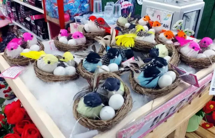 Gl Sangkar Burung Sintesis Sepasang Hiasan Taman Decorasi Rumah
