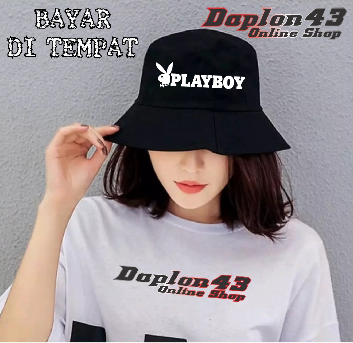 Jual Bucket Hat Playboy Terbaru - Jul 
