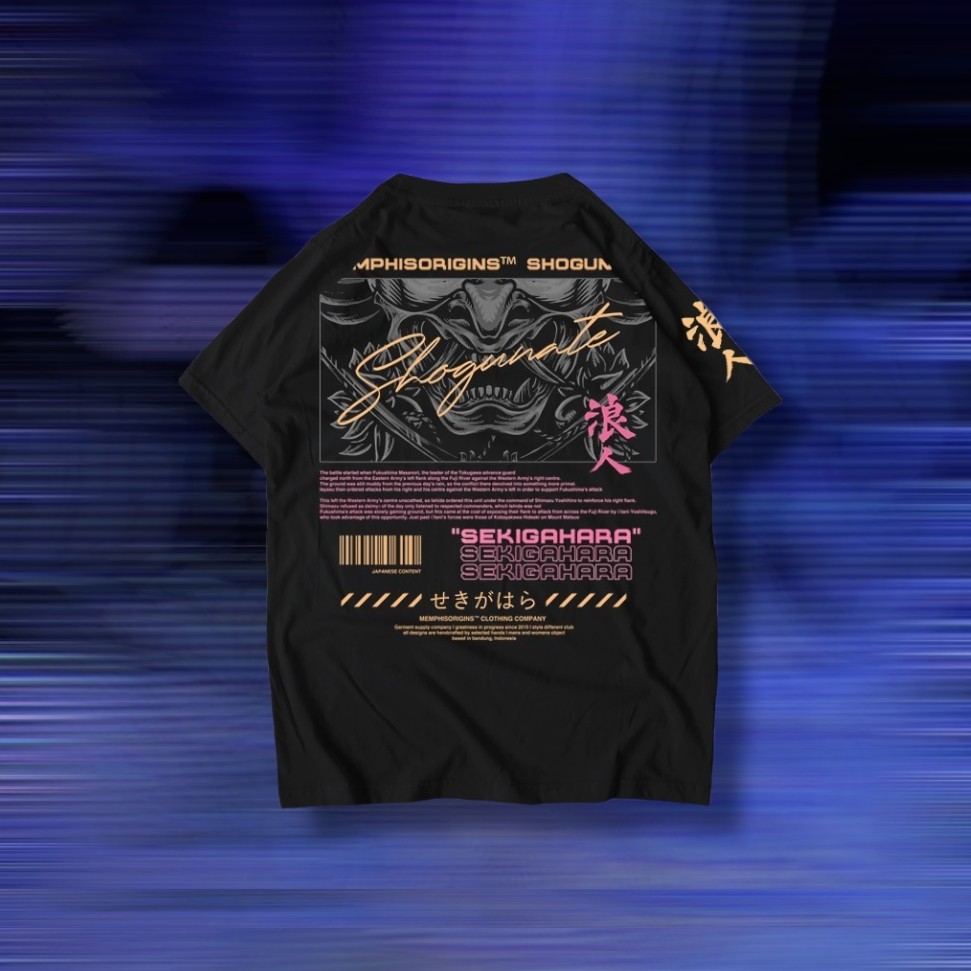 Tshirt Kaos Memphis Origins Owatatsumi /Kaos Memphis Origin Gambar Naga