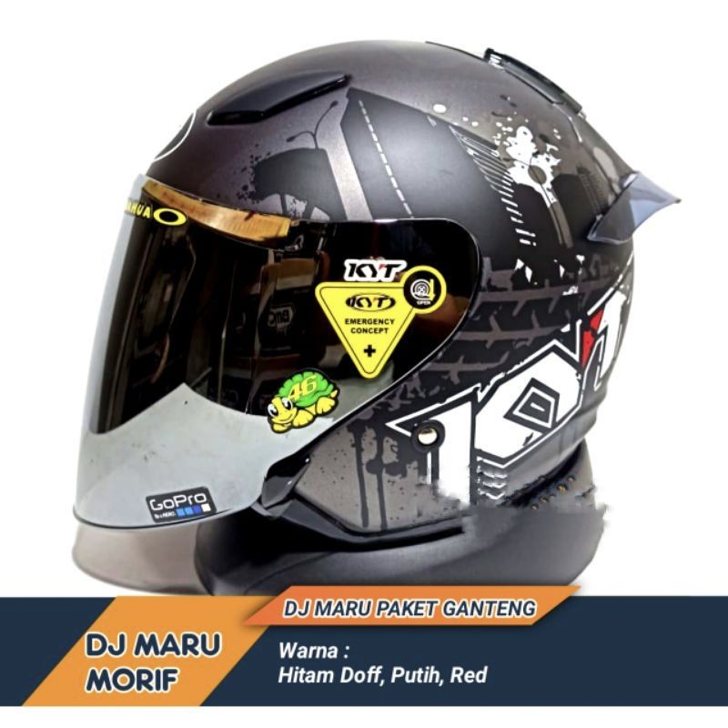 Helm Half Face KYT DJ Maru Series16 Helm Pria Helm Murah Helm
