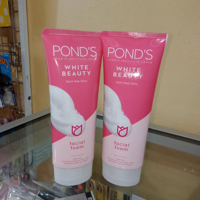 harga facial foam ponds white beauty