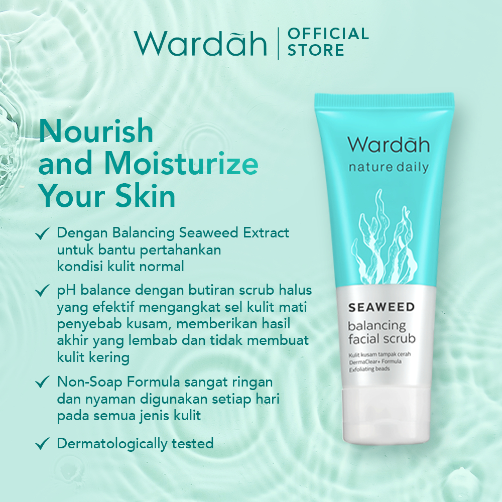 Wardah store facial scrub