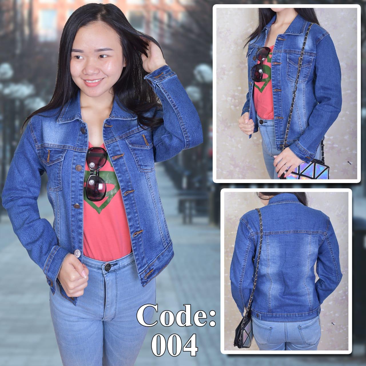 jaket jeans denim wanita terbaru 2019 atasan wanita fashion trendy oversize PROMO