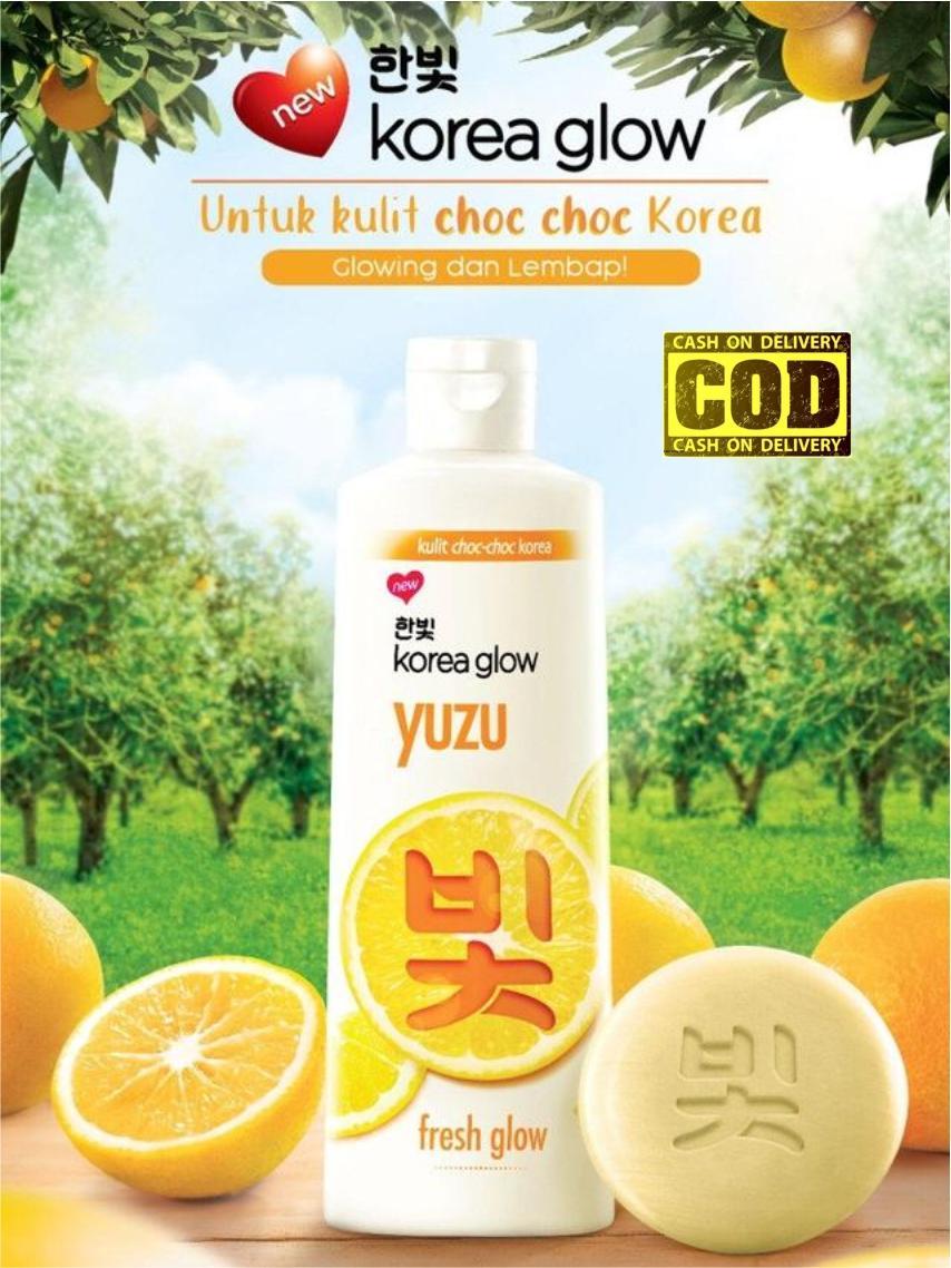Korea glow yuzu fresh glow skin lightening body wash 250ml