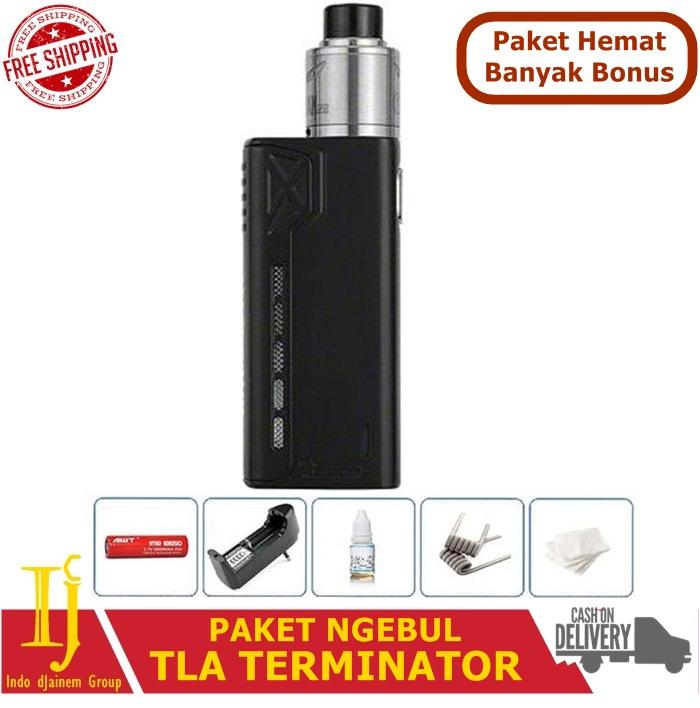 IJC - Paket Siap Ngebul TLA Terminator Rokok Elektrik Vape TLA + Free Baterai Coil Liquid Kapas dan Charger IJC - Paket Siap Ngebul TLA Terminator Rokok Elektrik Vape TLA + Free Baterai Coil Liquid Kapas dan Charger