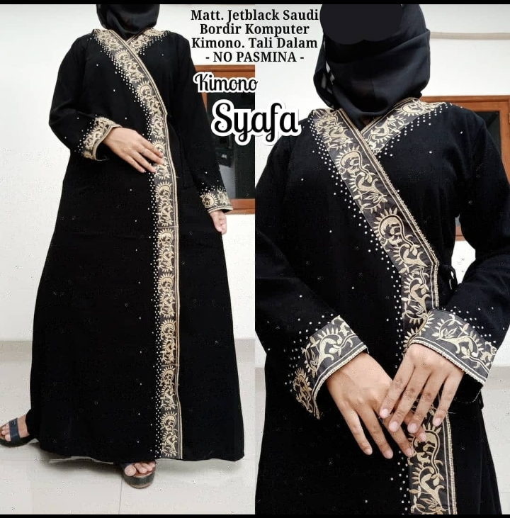 Jual Abaya Kimono Muslim Dubai Terbaru 