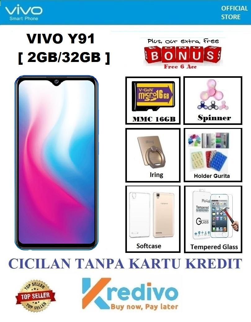 Handphone Vivo Y91 Ram 2GB/32GB - Bisa Cicilan Tanpa Kartu Kredit + Free 6 Items