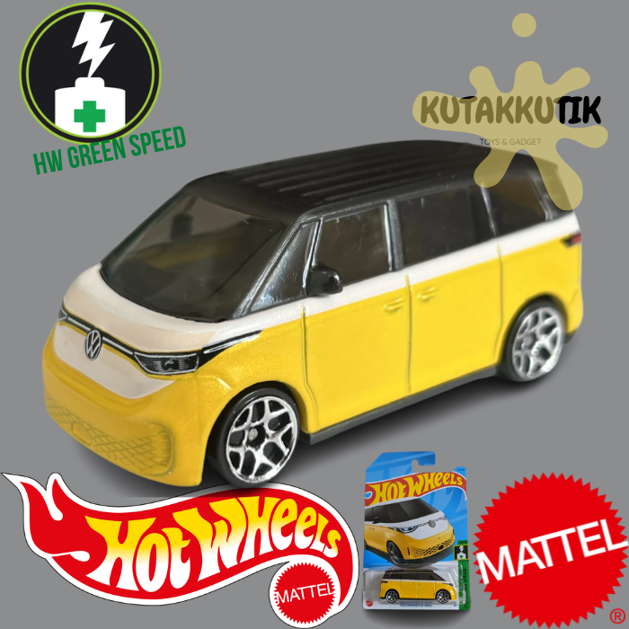 Hot Wheels Mobil Listrik EV Volkswagen ID Buzz Kuning Lot M 2023
