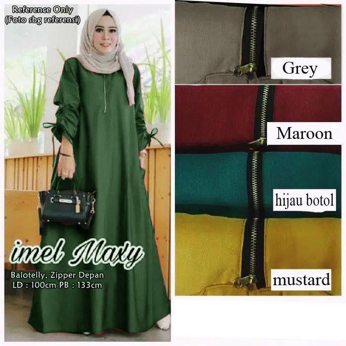 maxi imell jumbo / pakaian wanita / gamis wanita / maxi jumbo / atasan wanita / pakaian jumbo / atasan jumbo
