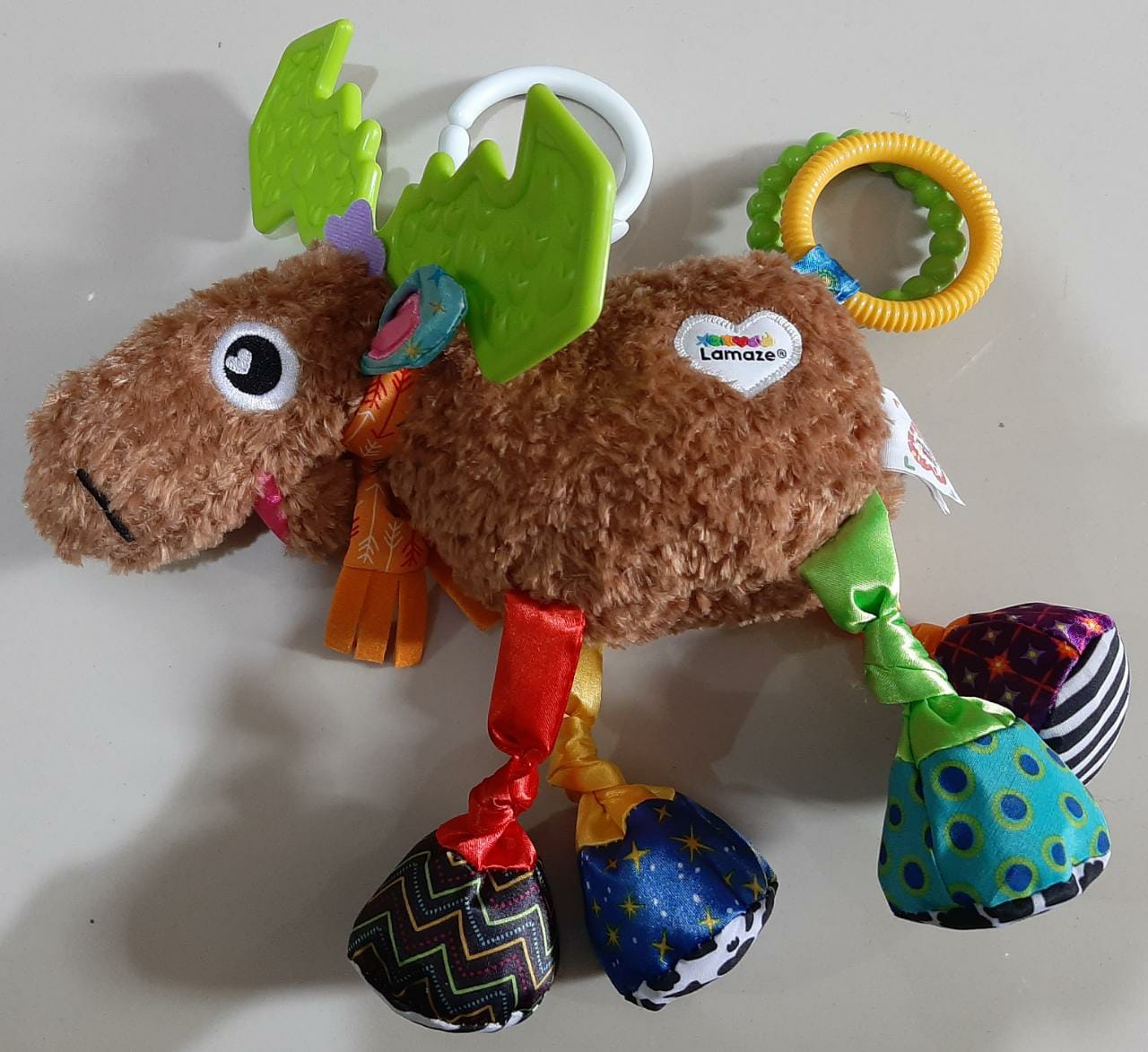 LAMAZE Baby Toys Sensoric Mortimer the Moose Gantungan Stroller Bayi
