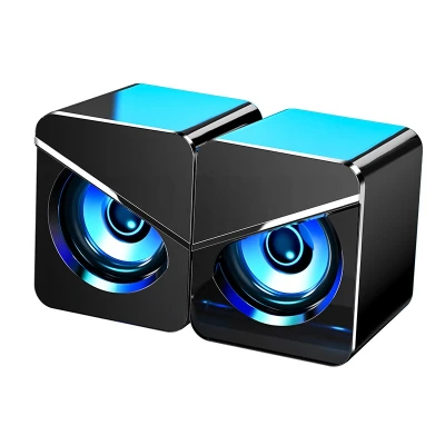 3D Sound Effect Dual Speaker Computer Audio, Usb Wired Home Desktop Office Gaming Notebook Subwoofer Speaker