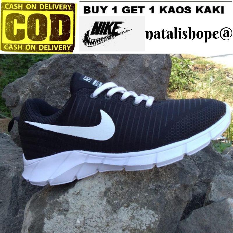 natalishope@sepatu nike_running flyknit presto zoom pria wanita kerja sekolah olahraga original black