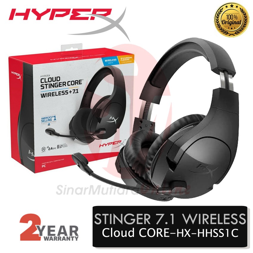 Console Headset HyperX Cloud Stinger Core 7.1 Wireless HHSS1C-BA-BK |  Lazada Indonesia
