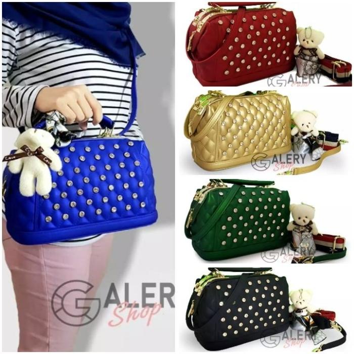 Galery Shop Jelly matte Doctor DIAMOND Maxxi JUMBO/BESAR Uk 25cm super DUA TALI BISA BAYAR DITEMPAT free Syal+boneka.Jelly matte selempang kualitas import super harga grosir