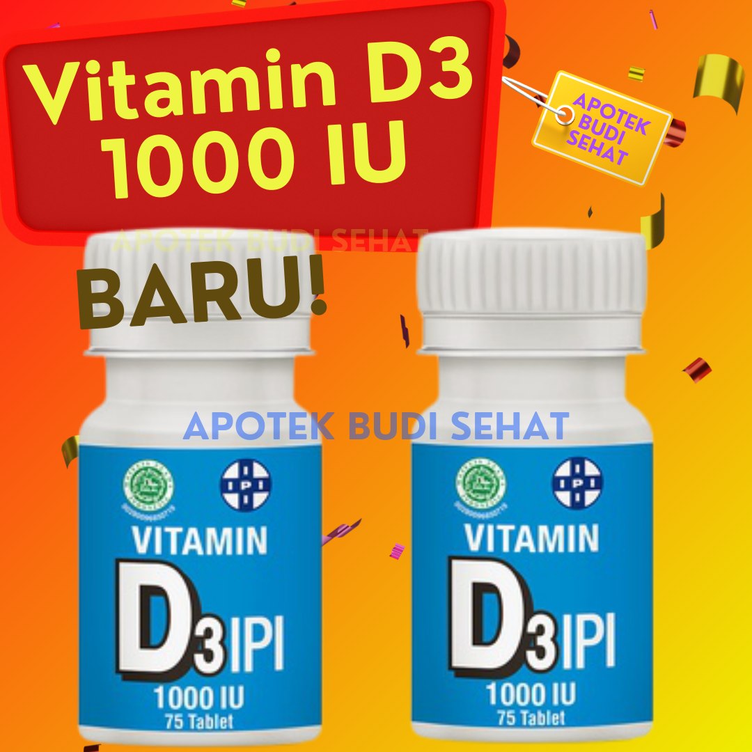 Vitamin D 1000 IU Vitamin IPI D3 1000 IU Isi 30 Tablet Vitamin D3 1000 ...