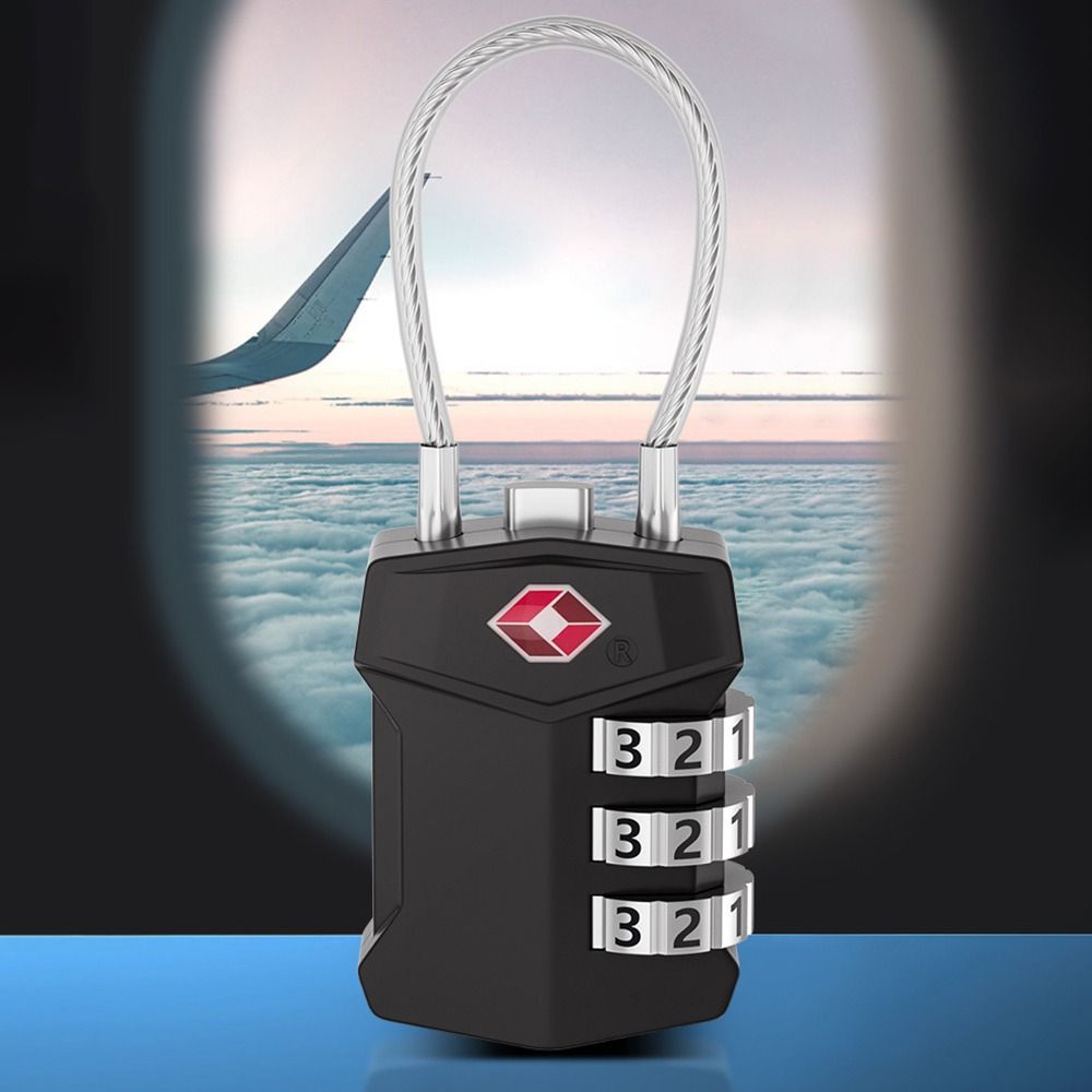 HETU070703. Anti-theft Cabinet Locker Travel Safely Luggage Password Lock TSA Customs Code Lock 3 Digit Combination Lock Bag Padlock