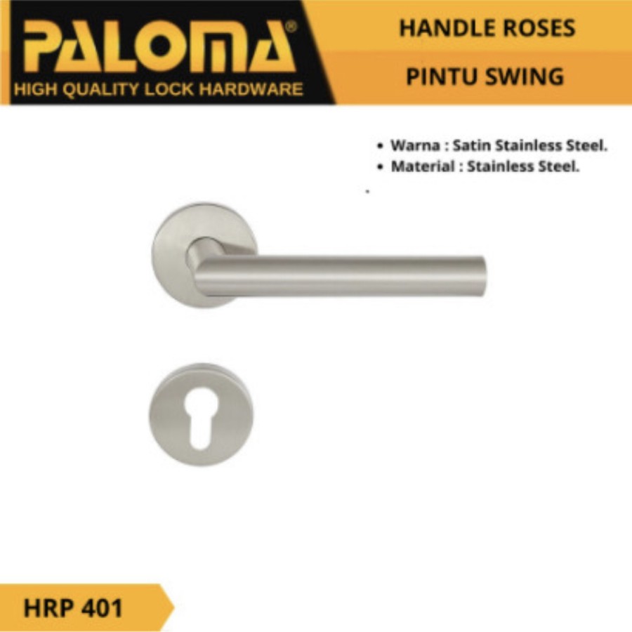 PALOMA HRP 401 Handle Pintu Roses LHT BRANKO 19mm SS PALOMA HRP 401 Handle Pintu Roses LHT BRANKO 19mm SS