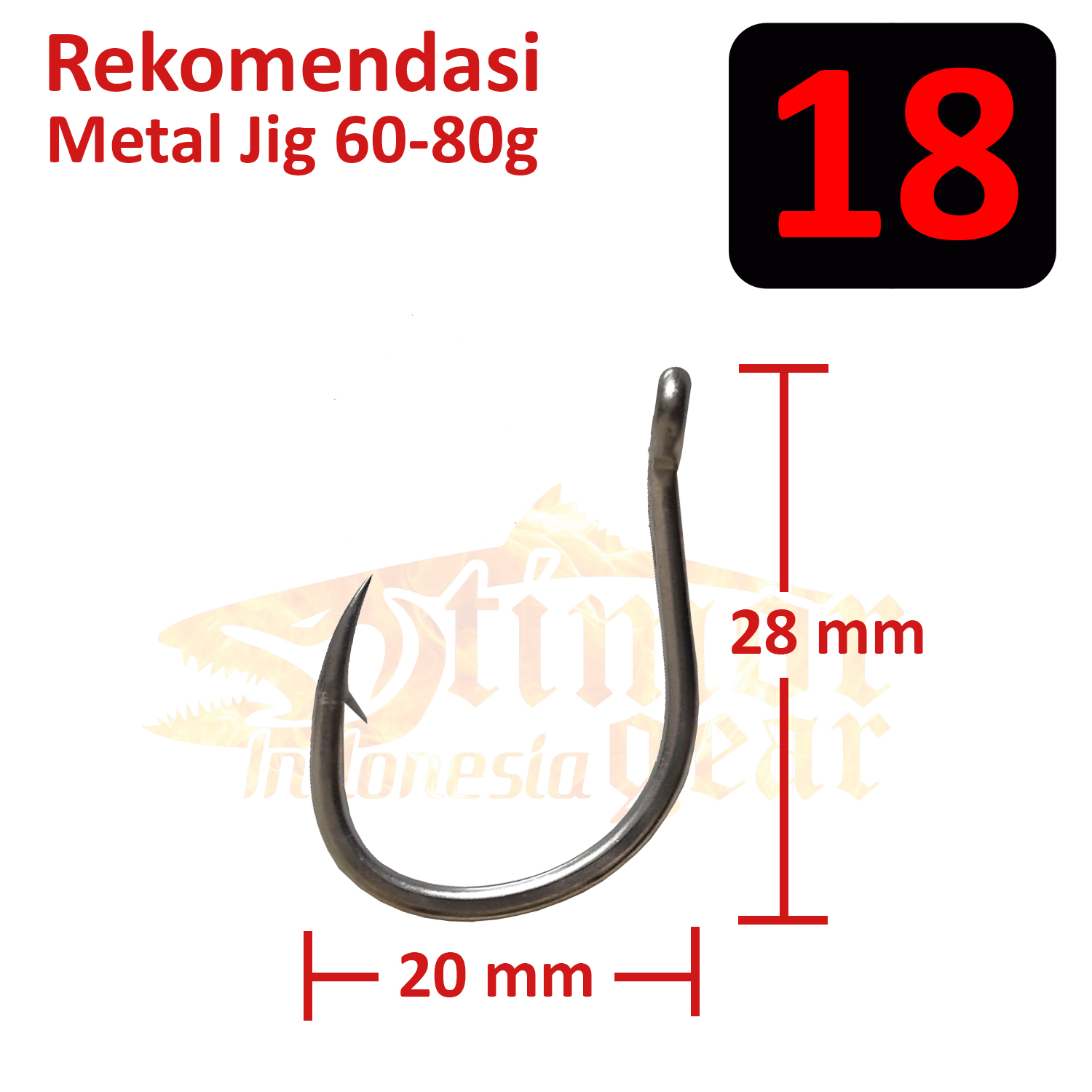 Jual Mata Kail Slow Jigging Iseama Hook Flat Head Micro Jig - No 15 - Kab.  Sleman - Timor Gear