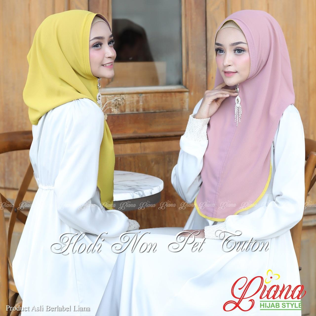 Hijab ori murah / kerudung / Jilbab Instan / Khimar Ceruti ORI LIANA Model Hodi Non Ped Tuton KHIMAR ORI By LIANA ( Bisa COD )