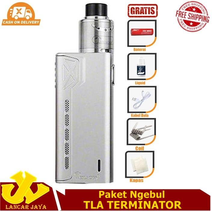 LJ - Paket Siap Ngebul TLA Terminator Rokok Elektrik Vape TLA + Free Baterai Kabel Data Coil Liquid Kapas LJ - Paket Siap Ngebul TLA Terminator Rokok Elektrik Vape TLA + Free Baterai Kabel Data Coil Liquid Kapas