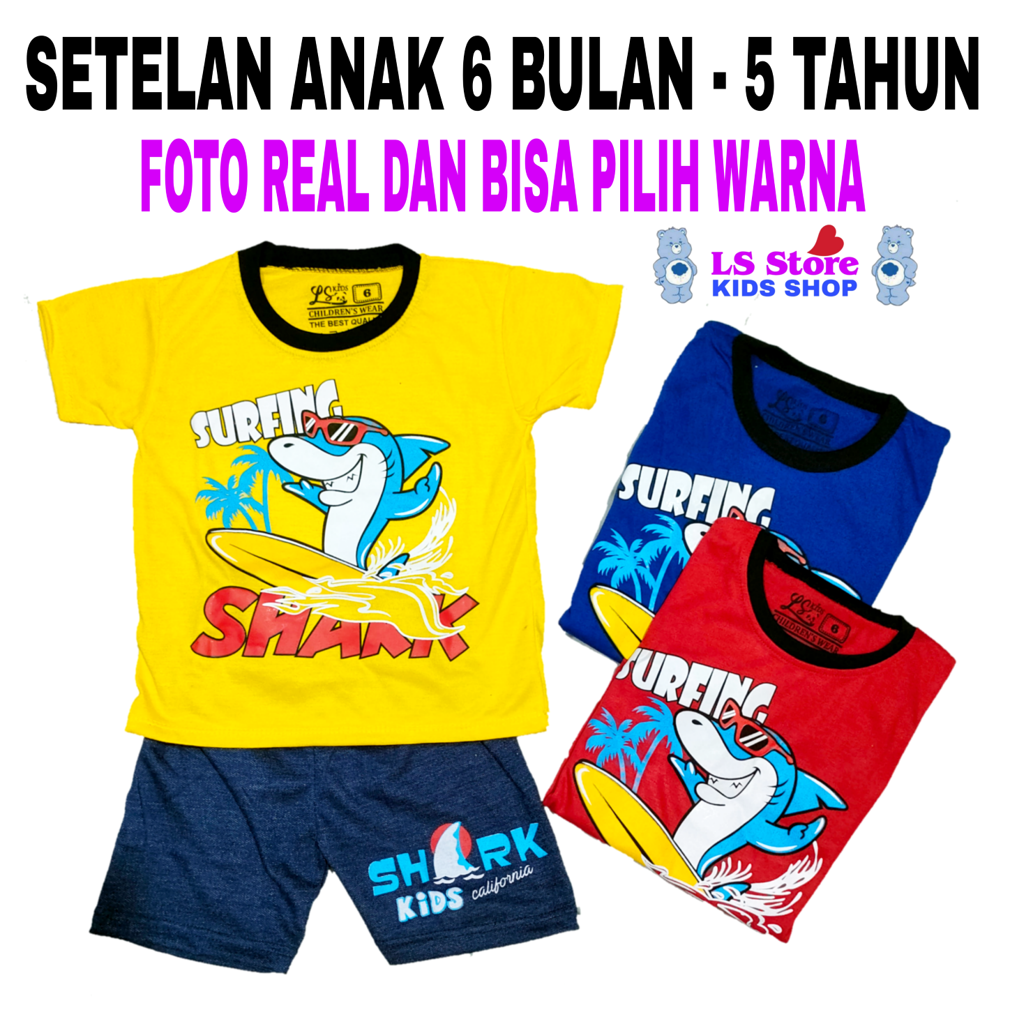 Baju Setelan Anak Laki Laki Kaos Dan Celana Semi Jeans Murah Umur 2 4 Tahun Baju Anak Laki