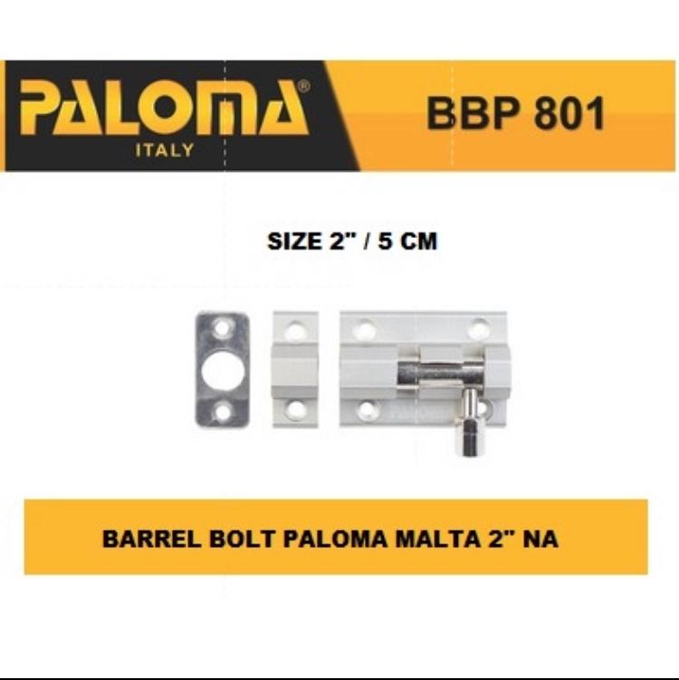 Grendel Slot Kunci Barrel Bolt Paloma Malta BBP 801 Ukuran 2 Inch Grendel Slot Kunci Barrel Bolt Paloma Malta BBP 801 Ukuran 2 Inch
