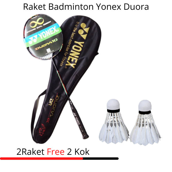 ( RAKET IMPORT ) 2 RAKET YONEX DUORA 10 28LBS - Raket Badminton Murah ...