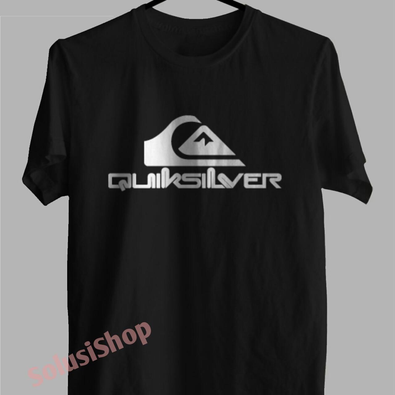 Baju Kaos Kaos Lengan Pendek Quiksilver Logo Texs Putih Solusi Shop Distro Premium