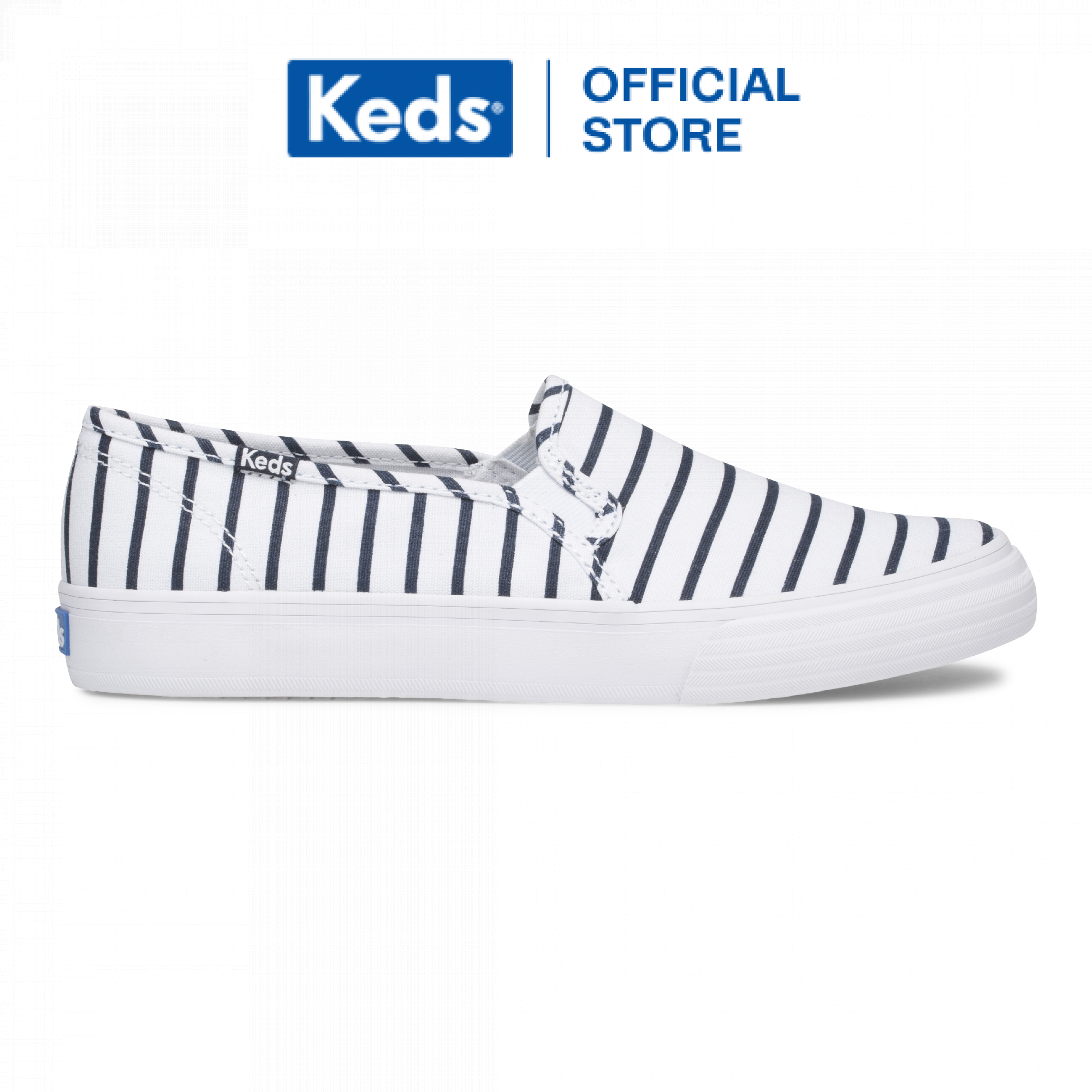 white keds with red stripe