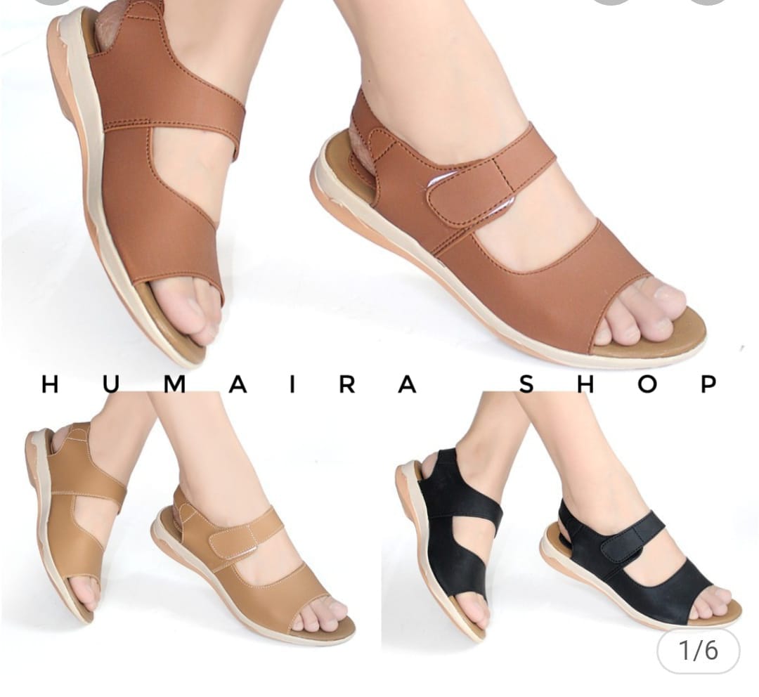 Sandal Wanita 2022 | Sendal wanita terbaru | Wedges Tali belakang ...
