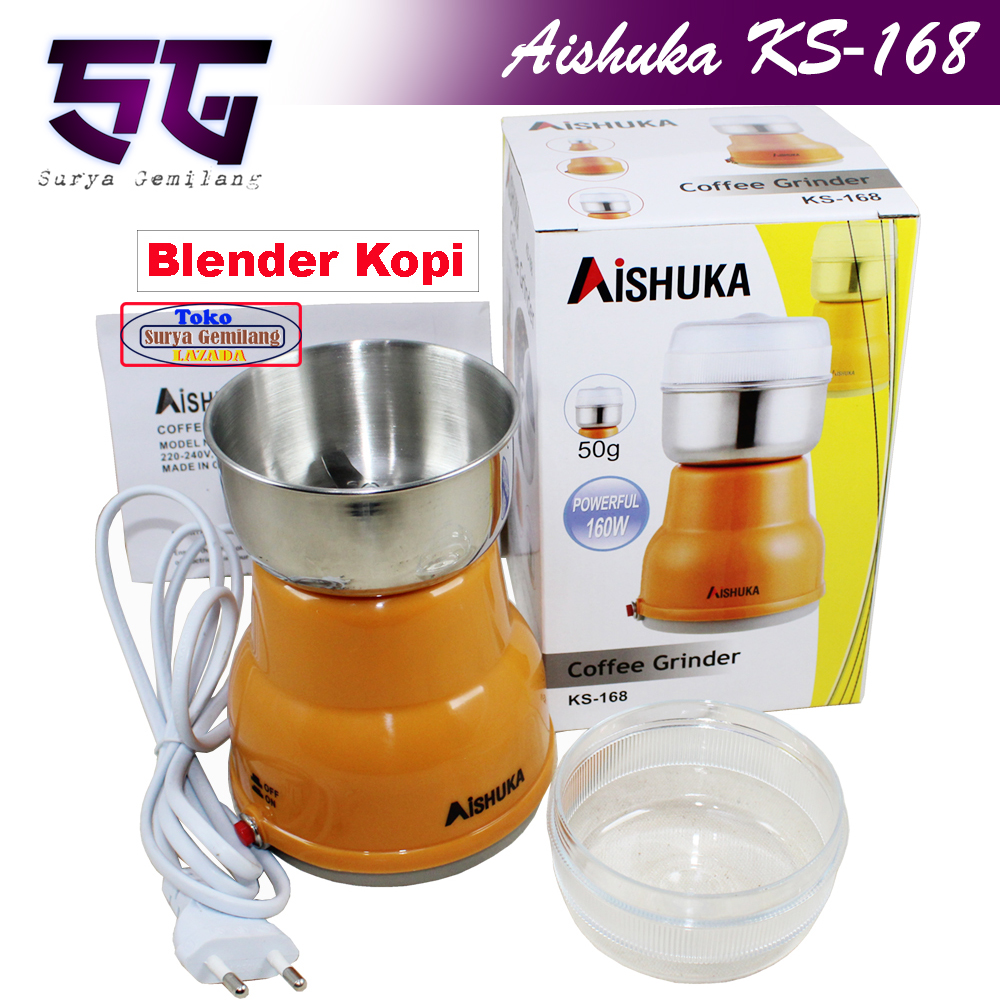 Cofee Grinder Aishuka KS-168 Blender Alat Penggiling Bumbu Obat