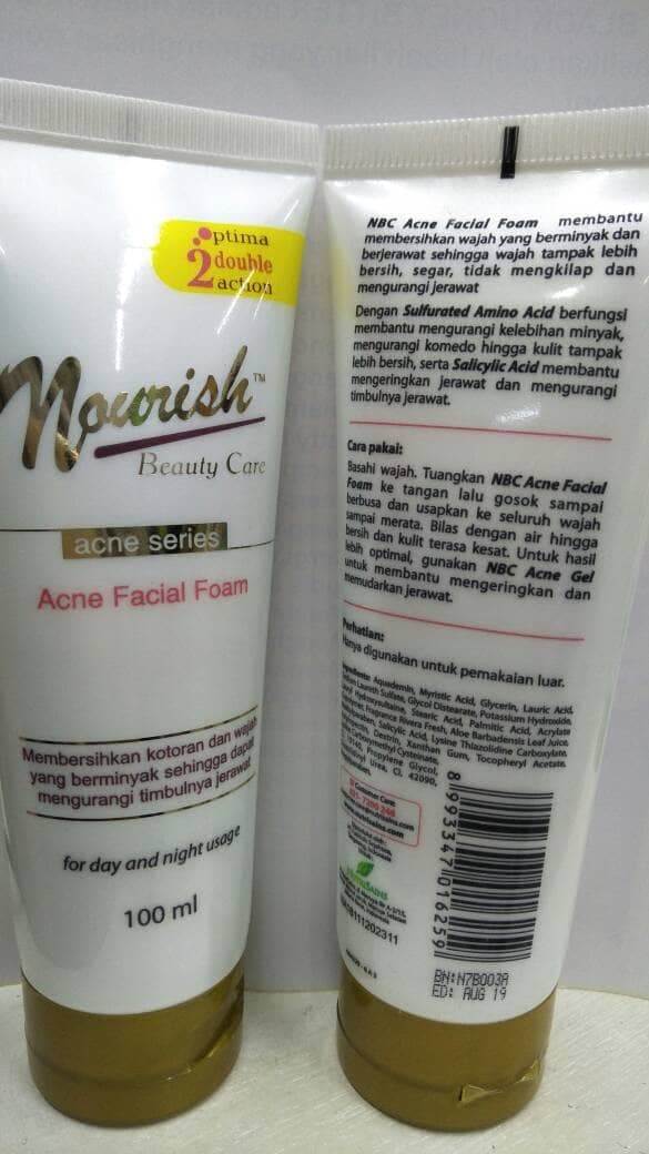 nourish acne facial foam