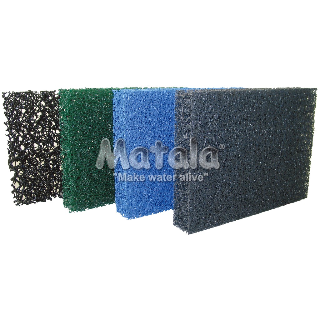 Matala Filter Media Pads uk.60cm x 50cm (BIRU) Media Filter Kolam ikan Koi Filter Aquarium