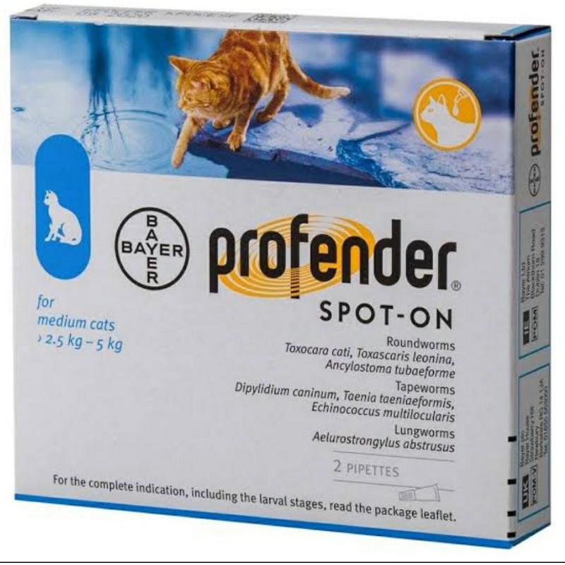 profender elanco cat dewormer obat cacing tetes tengkuk Lazada Indonesia