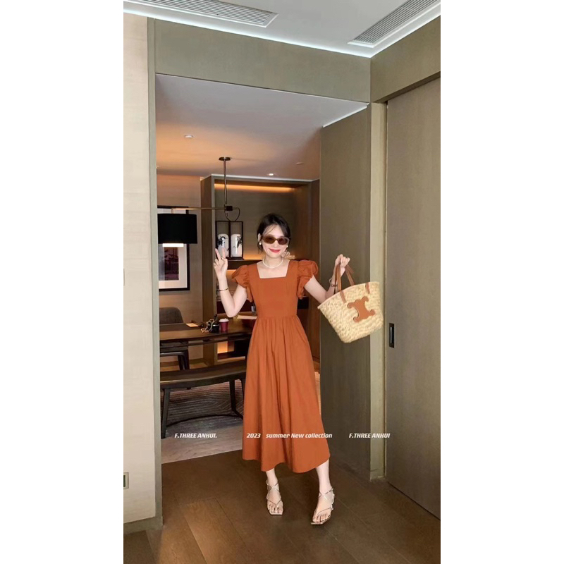 midi dress vintage korean sabrina Sabrina Midi Dress Satin