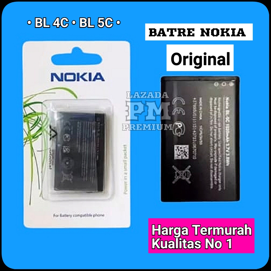 Baterai Batre Battery Nokia Bl 4C BL 5C Original Lazada Indonesia