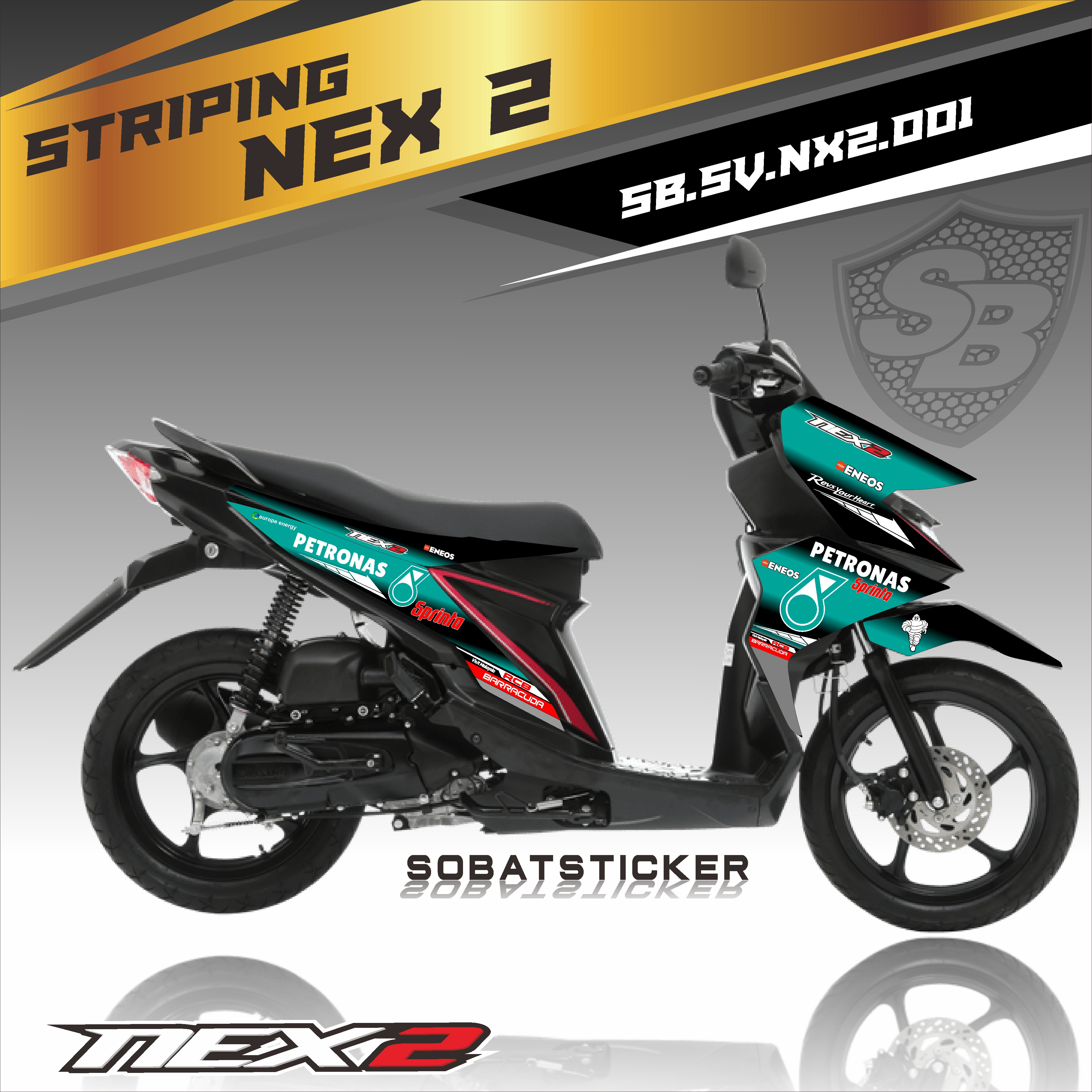 STRIPING NEX 2 Sticker Striping Variasi List SUZUKI NEX 2 001 Lazada Indonesia