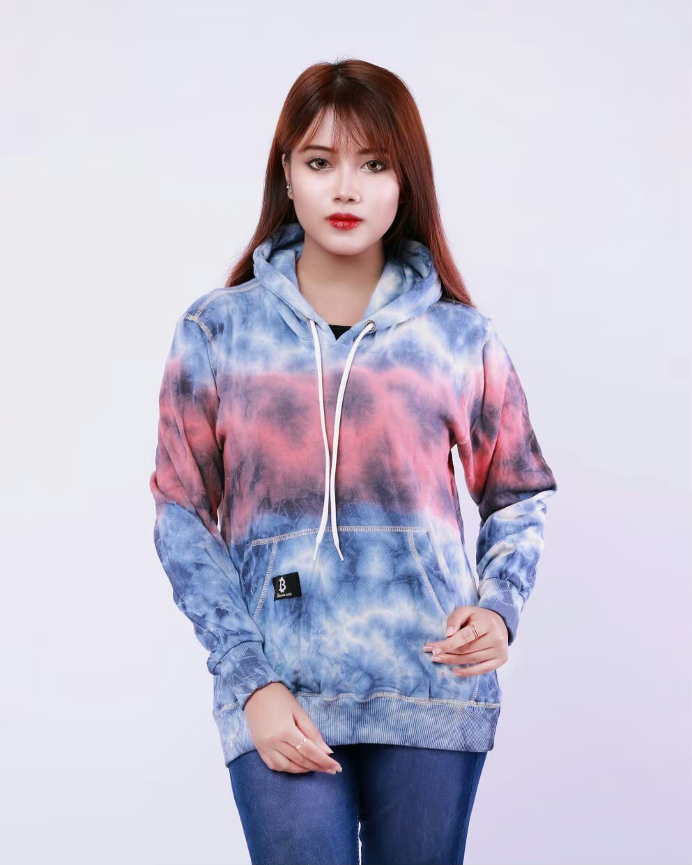 Jaket Sweater Hoodie BAY BAKAS TIE DYE 