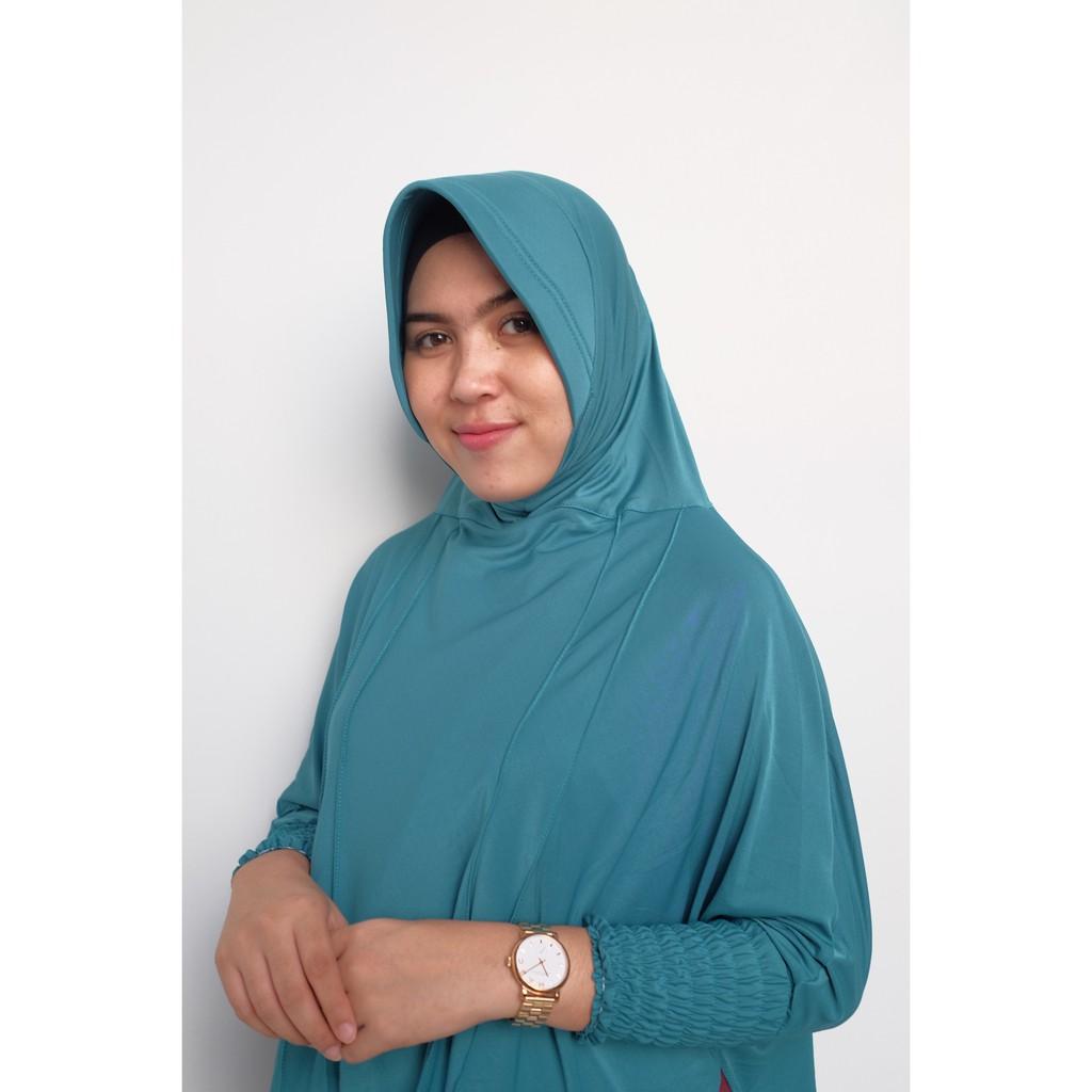 Real Picture Hijab/Jilbab Fatimah Bergo Lengan Jersey Model Hijab Khimar Syar'i Terbaru