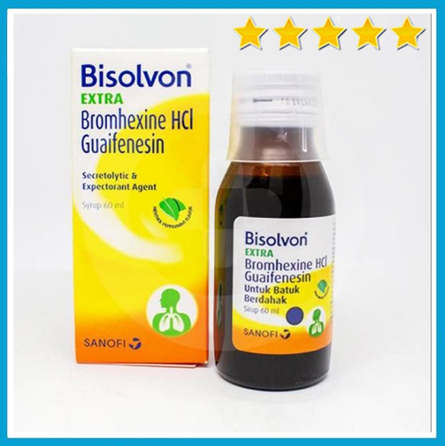 Bisolvon Extra Sirup 60 Ml | OBAT BATUK BERDAHAK DEWASA | Ekspektoran ...