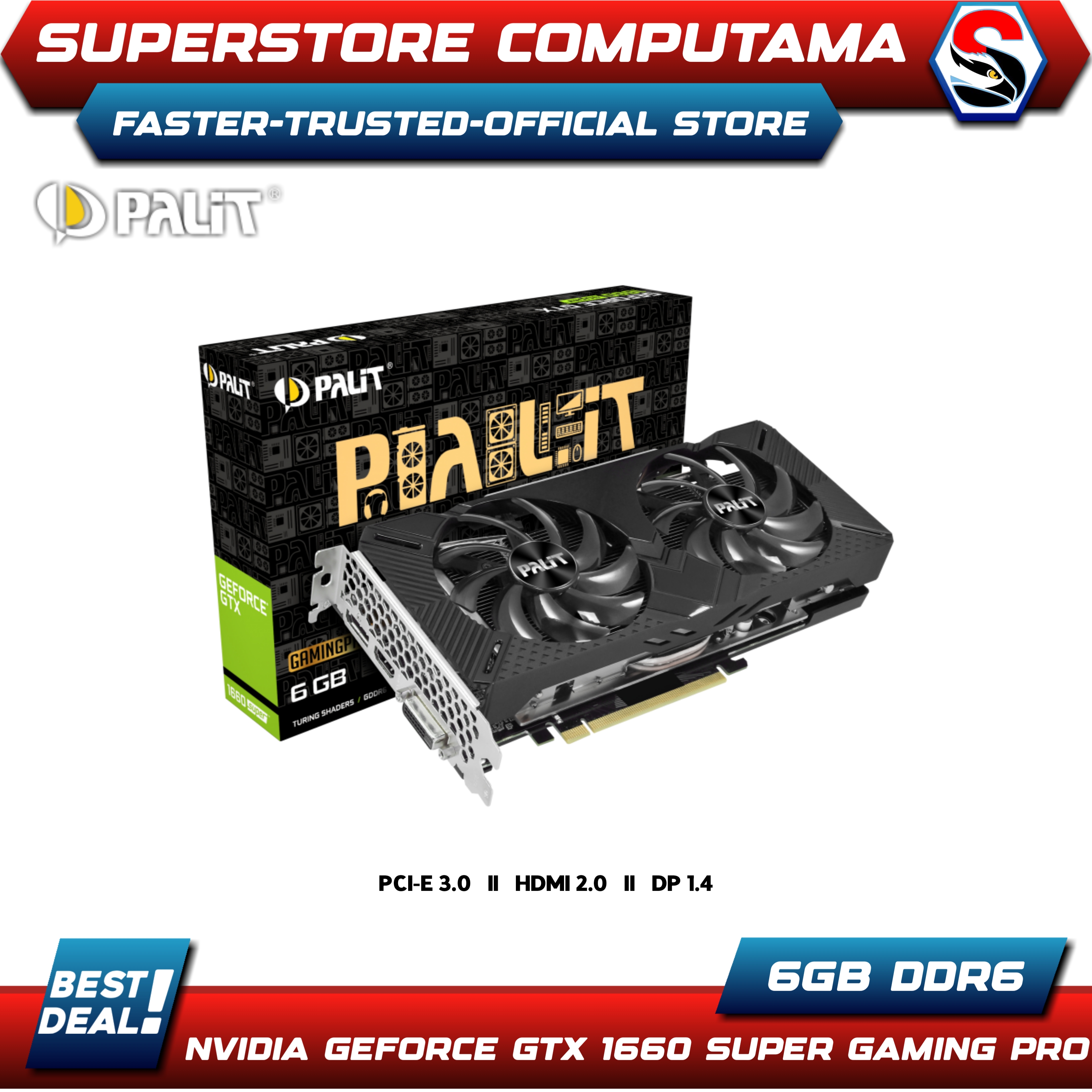 Palit Geforce Gtx 1660 Super VGA PALIT GeForce GTX 1660 Super GP