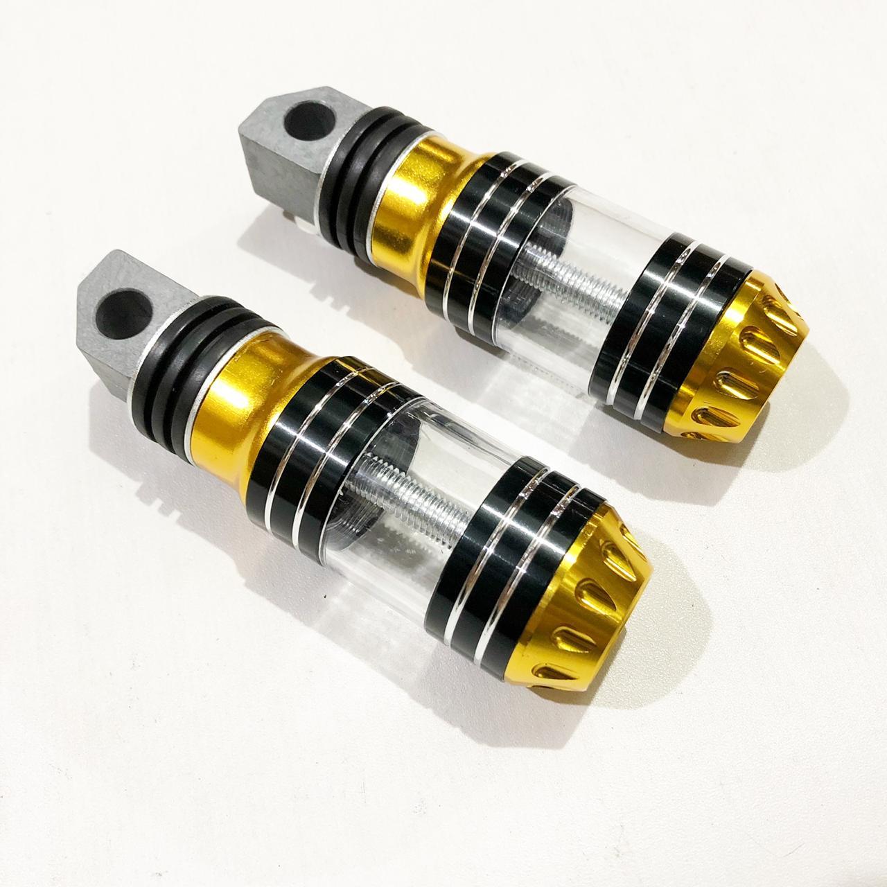 Foot Step Footstep Belakang Full Cnc Bening Gold Untuk Semua Jenis Motor Lazada Indonesia