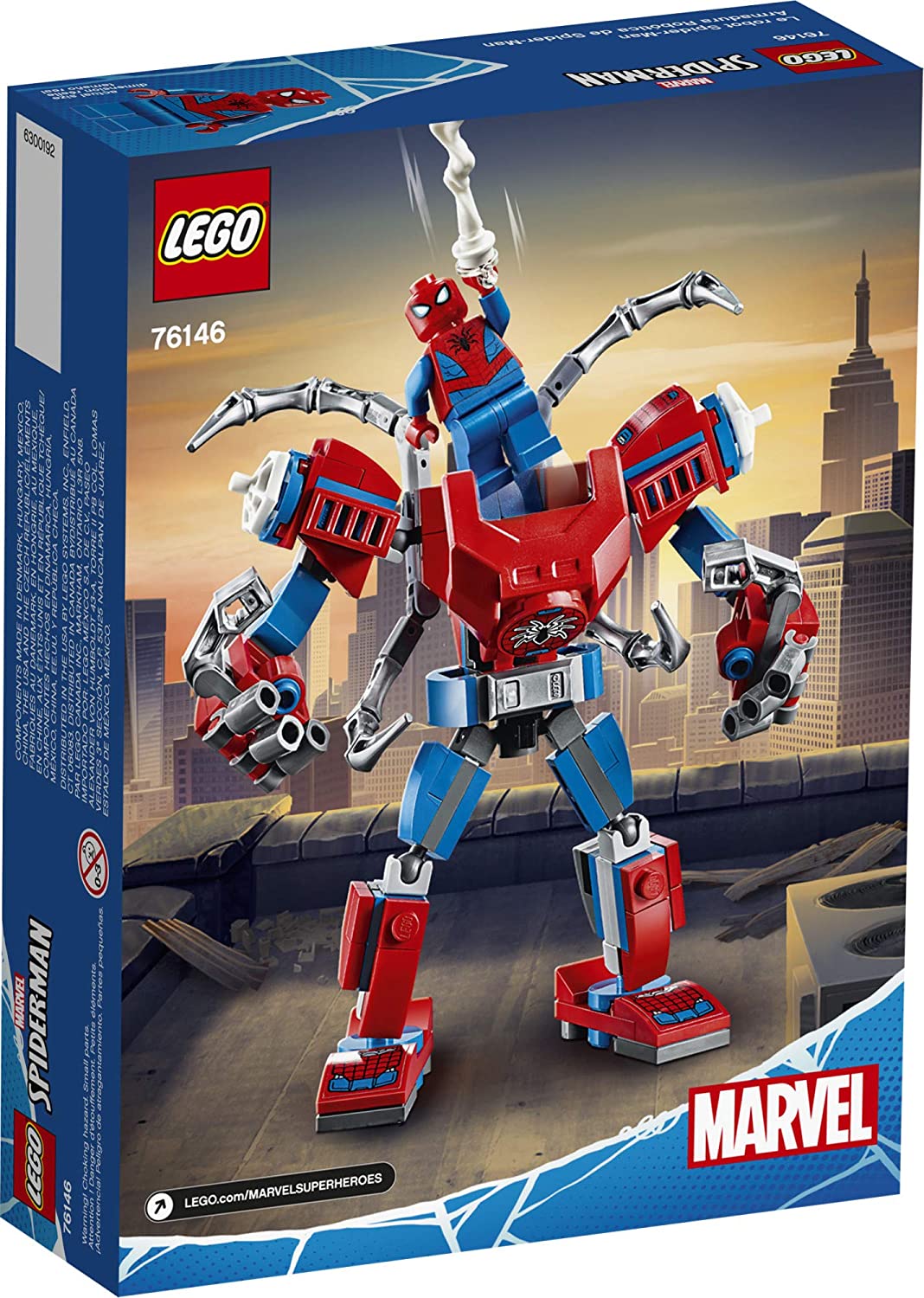 lego spiderman mech set