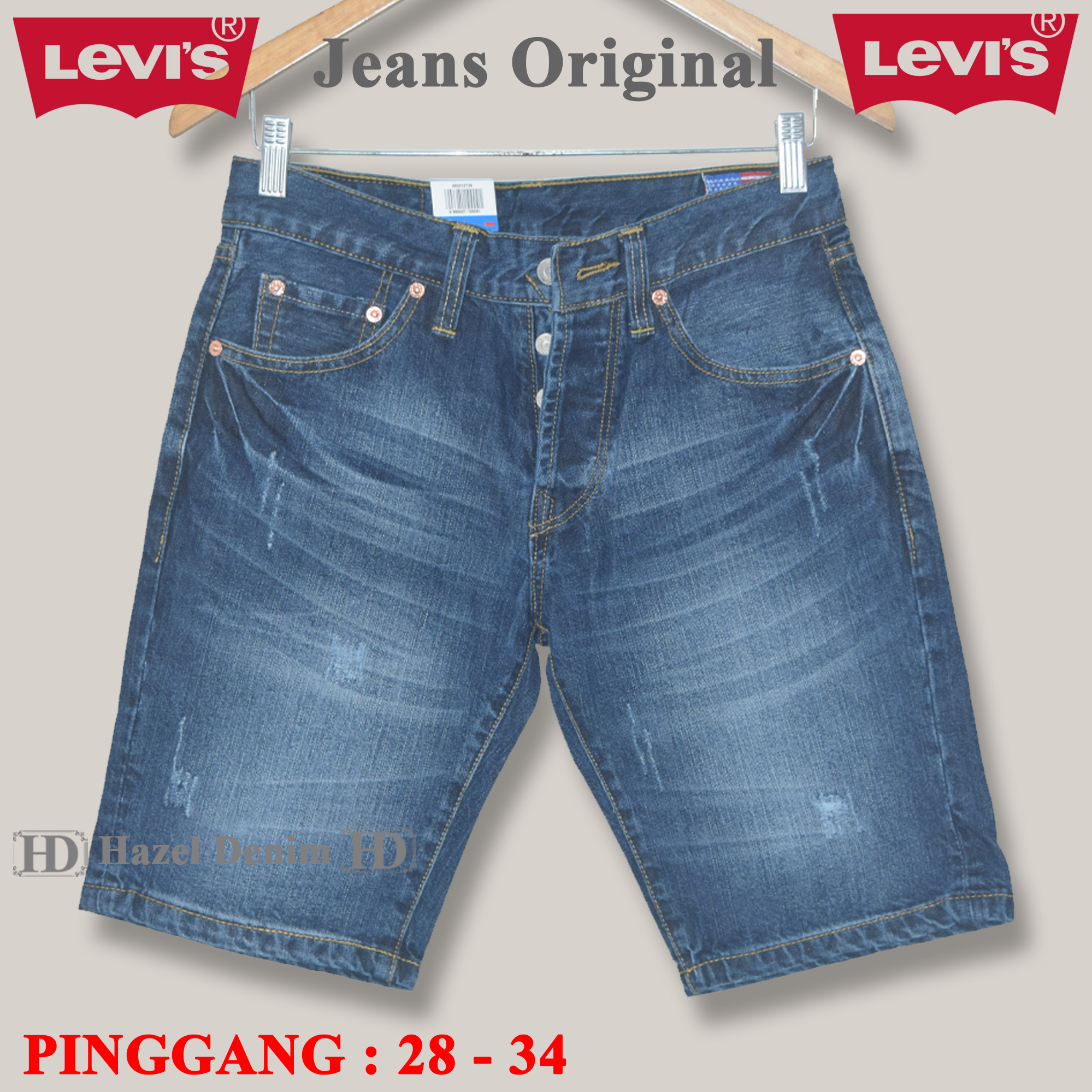 Celana Jeans Pendek Pria Levis 501 