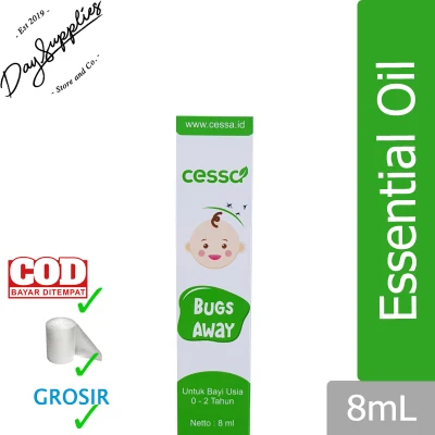 Cessa BUGS AWAY 8mL (0-2 tahun) - Essential Oil Anti Nyamuk & Anti Gigitan Nyamuk