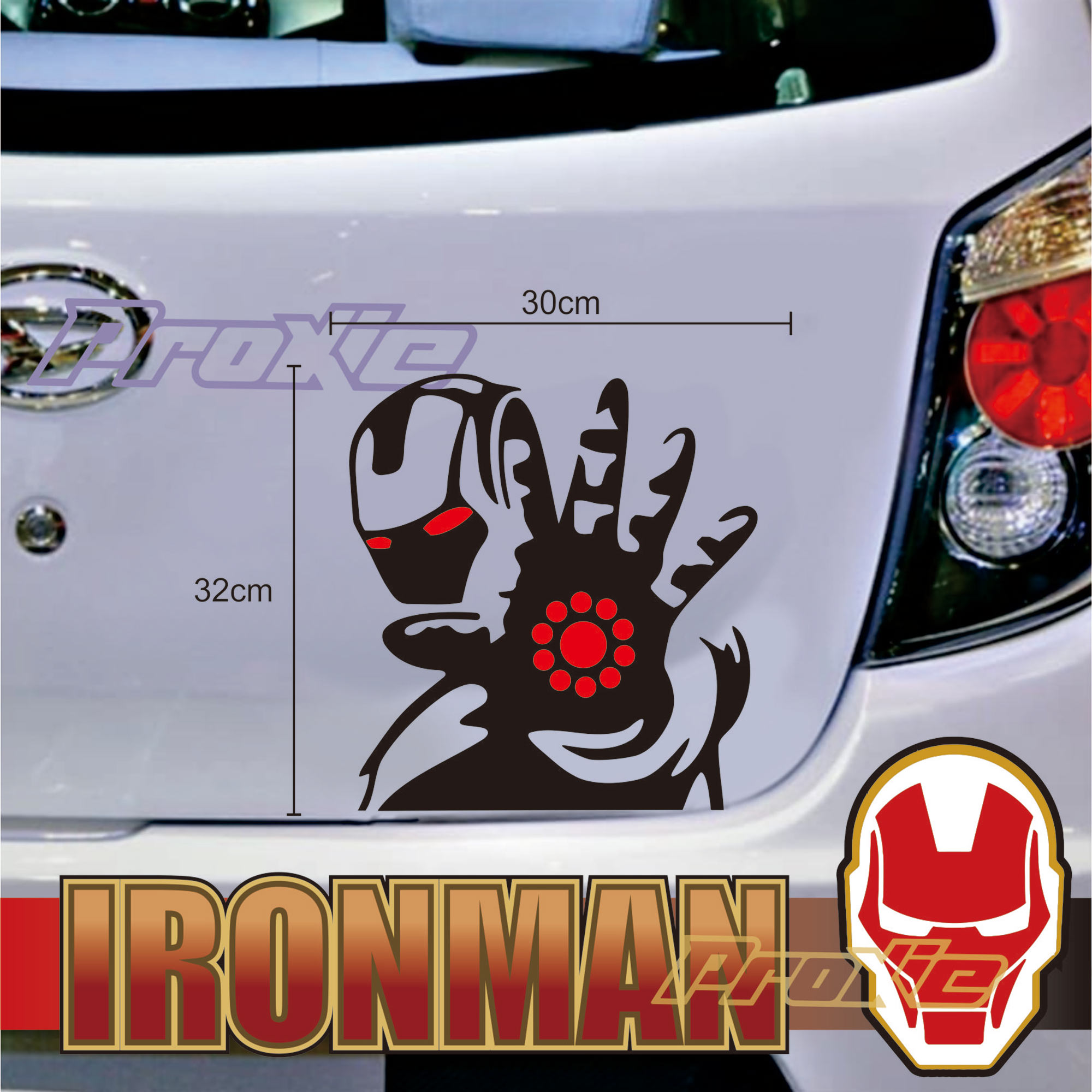 Cutting Sticker Mobil Sticker Ironman Lazada Indonesia